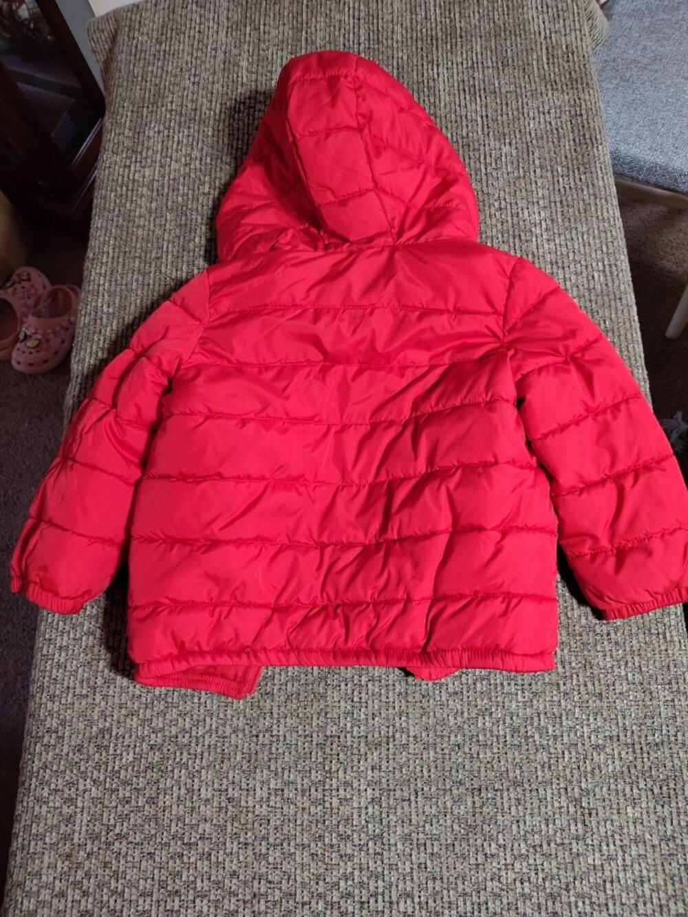 Children's Place Red Puffer Coat Jacket 4T Hooded - Picture 5 of 5